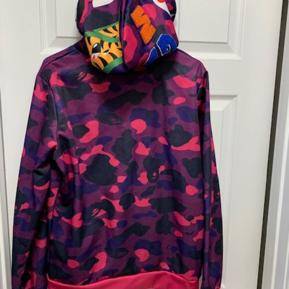 WOMENS  FAKE BAPE HOODIE - Picture 3 of 4